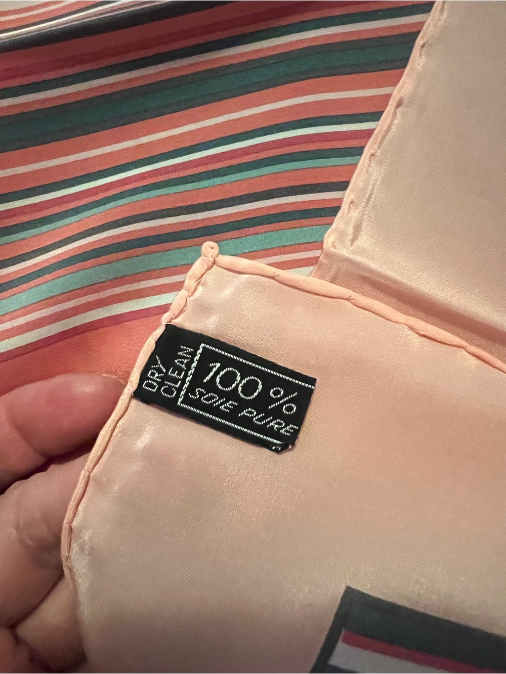 Valentino vintage silk scarf geometric design - Picture 3 of 7